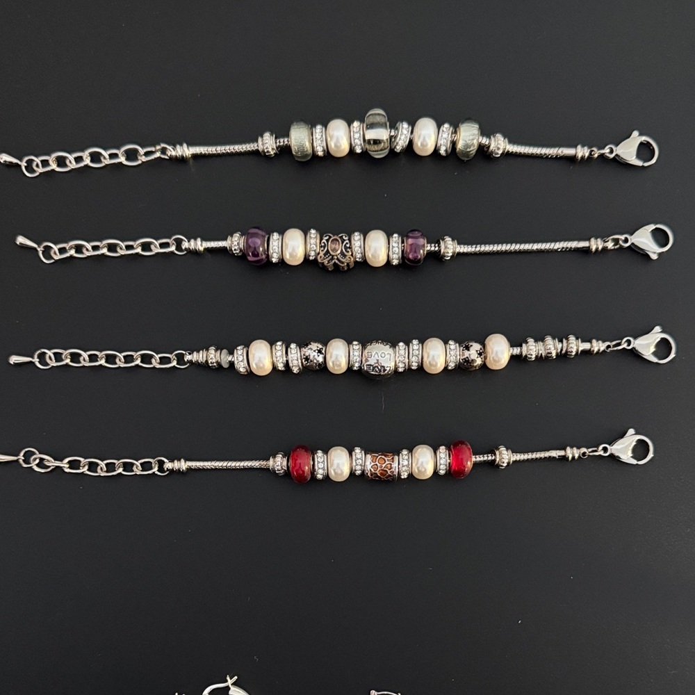 Multi-Color Beaded Bracelets - Picture 2 of 6